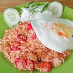 Nasi Goreng Teh Merah (sosis   Bakso   Telur   Corn Karnel)