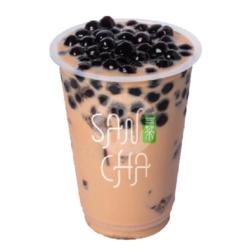 Sancha Pearl (boba) Milk Tea (l)