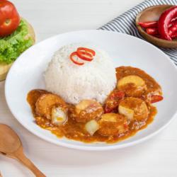 Nasi Tahu Jepang Saus Padang