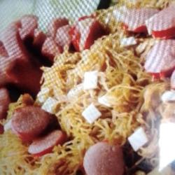 Bihun Goreng Pentol Bakso Dan Sosis Ayam