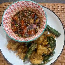 Ayam Goreng Daun Pandan Sambal Rawit Kecap