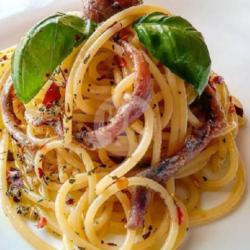 Spaghetti Oglio Olio Smoke Beef