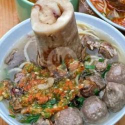 Paket D ( Bakso Tulang Sumsum   Minuman Susu Putih / Coklat ( Hangat / Dingin )   Krupuk Usek )