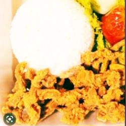 Nasi Usus Krispy Sambal Ijo