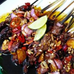 Sate Sapi Dugem Sambel Kecap Super Pedas Gurih