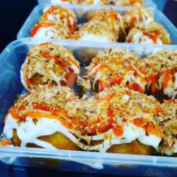 Takoyaki Paket Keluarga Seafood (crab Stick,cumi,udang) Isi 15pcs