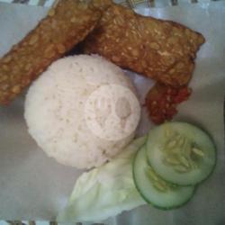 Nasi Tempe Goreng Tahu Sambel Orek