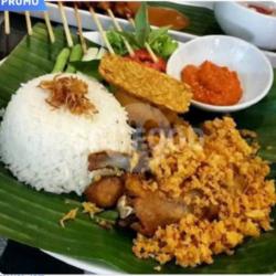 Paket Nasi Ayam Dada Goreng Kremes