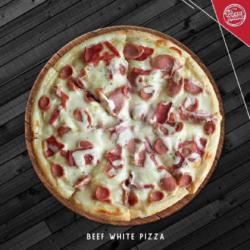 Beef White Pizza