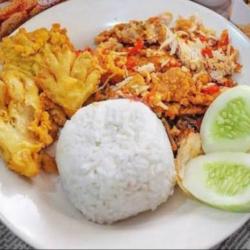 Nasi Ayam Geprek Jamur Krispy