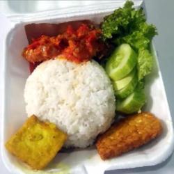 Paket Nasi Tahu Sambal