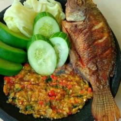 Ikan Nila Goreng Sambel Cobek