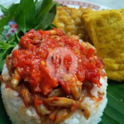 Nasi Teri Balado Tahu Tempe