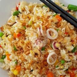 Nasgor Spesial Udang Cumi   Es Jeruk