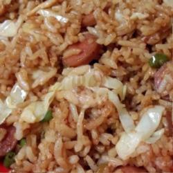 Nasi Goreng Sayur Sosis, , Sosis , Kol, Dn Wortel