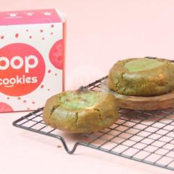 Matcha White Chocolate Chunky Cookies