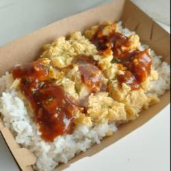 Nasi Ayam Bistik Saus Lava