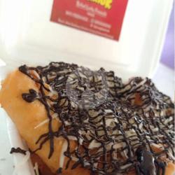 Pisang Keju Kriuk Glaze Coklat