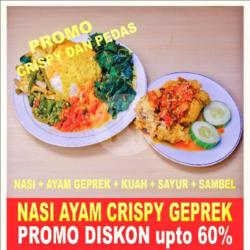 Nasi Ayam Crispy Geprek