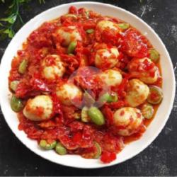 Telur Puyuh Sambal Petai Cabe Merah