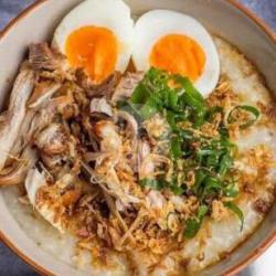 Bubur Ayam Spesial Telur Utuh