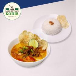 Paket Soto/oseng Daging Nasi Minum