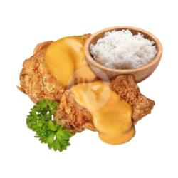 Nasi Ayam Crispy Cheese