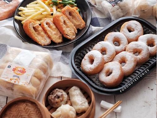 Frozen Food Premium Yamikha Dimsum Ayam, Nugget & Donat Premium, Haji Mubarok