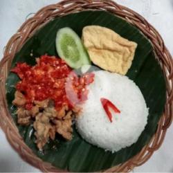 Nasi Usus Ayam Sambal Geprek