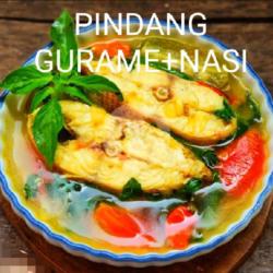 Nasi Pindang Gurame (irisan Tomat, Daun Kemangi, Bumbu)