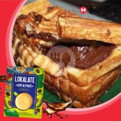 Roti Bakar Choco Spread ( Free Lokalate Kopi )