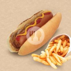 Classic Hotdog With Fries