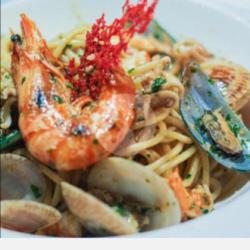 Spaghetti Seafood (halal)