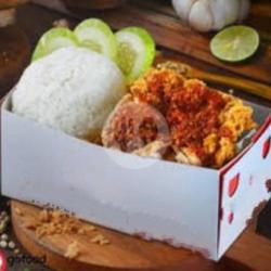 Paket Ayam Panas ( Pake Nasi ) Sambal Ijo