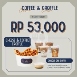 Coffee  Croffle - Cheese Coffee Croffle