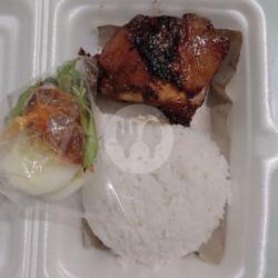 Paket Nasi Lauk Ayam Bakar Sedang