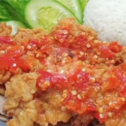 Pkt Nasi Dada Filet Crispy Geprek