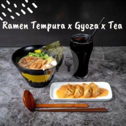 Ramen Tempura X Gyoza X Ice Tea