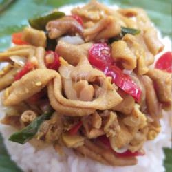 Nasi Bakar Oseng-oseng Usus Ayam