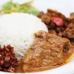 Nasi Campur   Daging Free Es Teh