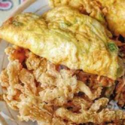 Pecel Jamur Crispy Tambah Telor Dadar