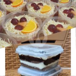 Salad Buah Fresh Medium Bolu Lumer Coklat Fla Keju