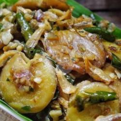 Teri Padang Renyah   Jengkol / Terong Cabe Ijo Spesial ( 150gr )