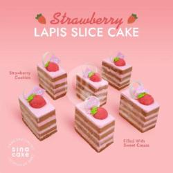 Lapis Strawberry Slice Cake