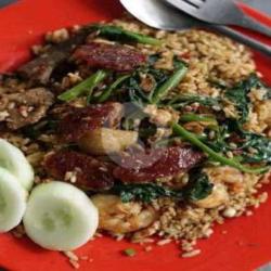 Nasi Goreng Kangkung Belacan Komplit