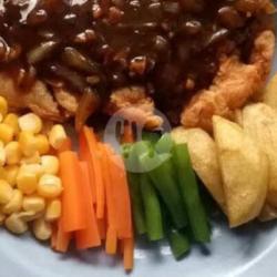Steak Ayam Saus Black Paper