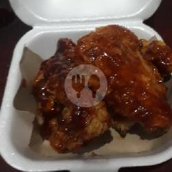Ayam Krispy Saos Pedas Komplit