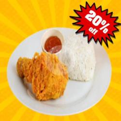 Ayam Fried Chicken   Nasi