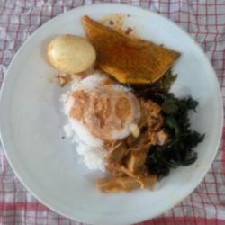 Nasi Babat Telor Gulai,rames Komplit