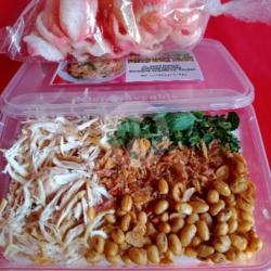 Bubur Ayam 1 Porsi Komplit Kuah Kaldu Krupuk Sambal Di Pisah